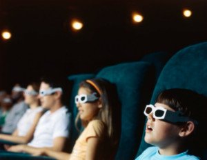 Mettere le lenti a contatto al cinema 3D